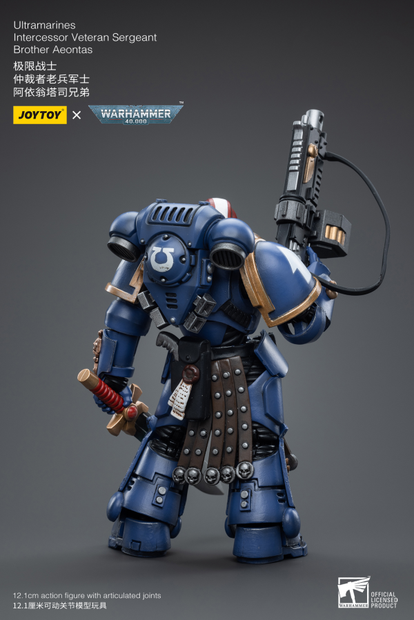 Joy Toy Ultramarines Intercessor Veteran Sergeant Brother Aeontas | 6973130374386
