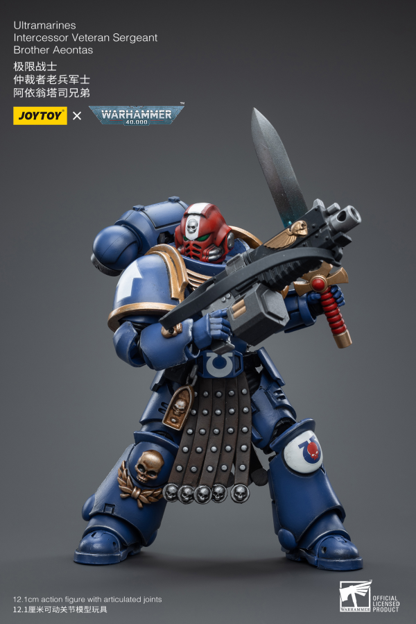 Joy Toy Ultramarines Intercessor Veteran Sergeant Brother Aeontas | 6973130374386