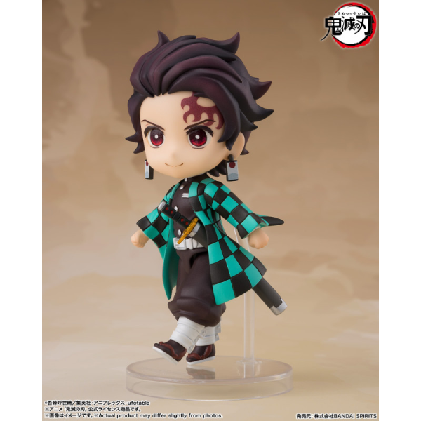 TAMASHII NATIONS TANJIRO KAMADO (NICHIRIN SWORD with RENGOKU'S HANDGUARD) "Demon Slayer: Kimetsu no Yaiba", TAMASHII NATIONS Figuarts mini | 4573102675972