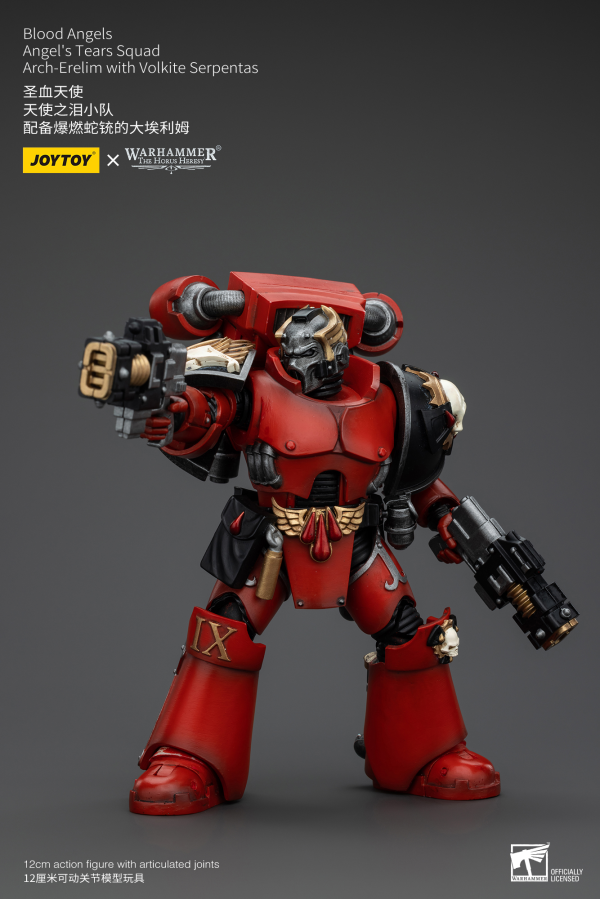 JOYTOY Blood Angels Angel's Tears Squad Arch-Erelim with Volkite Serpentas | 6927054400355