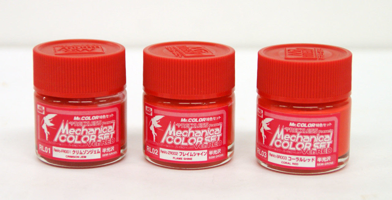 Mr Hobby Mr Color - Mechanical Colorset Ver. Red | 4973028034394