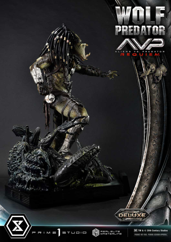 Prime 1 Studio Real Elite Masterline Aliens vs. Predator: Requiem Wolf Predator DX Bonus Version | 4582647121646