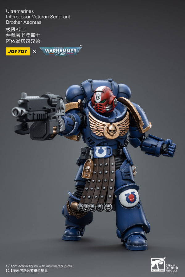 Joy Toy Ultramarines Intercessor Veteran Sergeant Brother Aeontas | 6973130374386