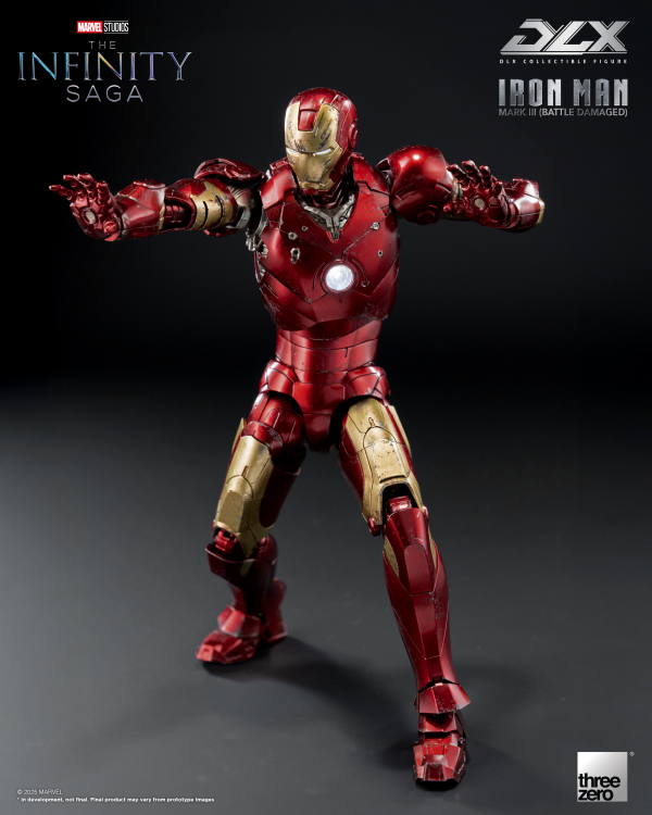 threezero Marvel Studios: The Infinity Saga DLX Iron Man Mark 3 (Battle Damaged) | 4895250817555