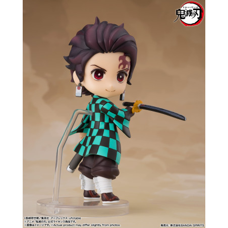 TAMASHII NATIONS TANJIRO KAMADO (NICHIRIN SWORD with RENGOKU'S HANDGUARD) "Demon Slayer: Kimetsu no Yaiba", TAMASHII NATIONS Figuarts mini | 4573102675972