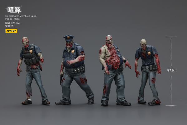 JOYTOY Dark Source Zombie Fiqure Police (Male)(6927054401635)