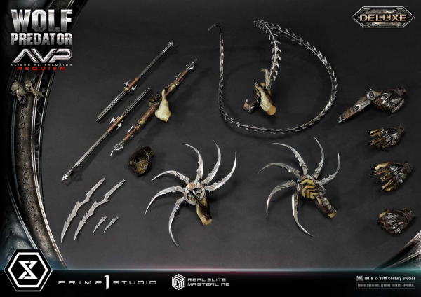 Prime 1 Studio Real Elite Masterline Aliens vs. Predator: Requiem Wolf Predator DX Bonus Version | 4582647121646