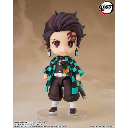 TAMASHII NATIONS TANJIRO KAMADO (NICHIRIN SWORD with RENGOKU'S HANDGUARD) "Demon Slayer: Kimetsu no Yaiba", TAMASHII NATIONS Figuarts mini | 4573102675972