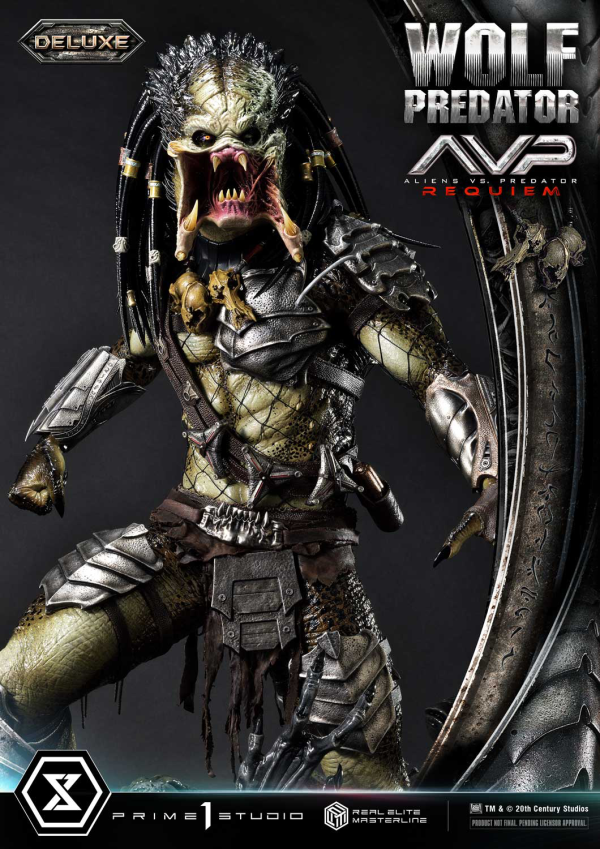 Prime 1 Studio Real Elite Masterline Aliens vs. Predator: Requiem Wolf Predator DX Bonus Version | 4582647121646