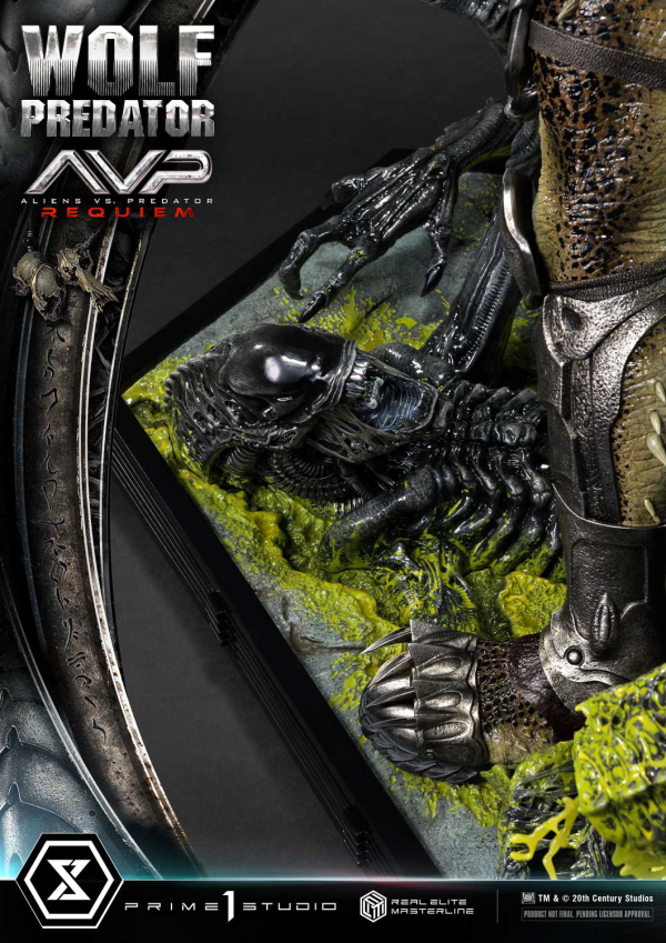 Prime 1 Studio Real Elite Masterline Aliens vs. Predator: Requiem Wolf Predator DX Bonus Version | 4582647121646