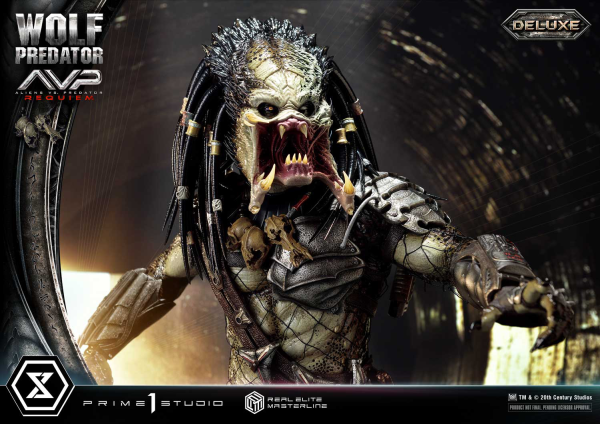 Prime 1 Studio Real Elite Masterline Aliens vs. Predator: Requiem Wolf Predator DX Bonus Version | 4582647121646