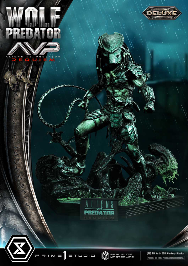 Prime 1 Studio Real Elite Masterline Aliens vs. Predator: Requiem Wolf Predator DX Bonus Version | 4582647121646