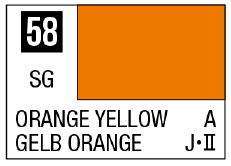 GSI Creos Mr. Color 58 - Orange Yellow (Semi-Gloss/Aircraft) | 4973028716559