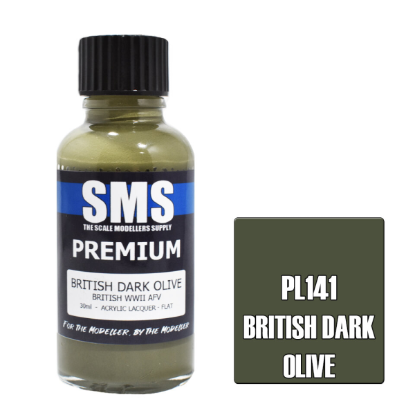 The Scale Modellers Supply (SMS) Premium BRITISH DARK OLIVE 30ml(787099994662)(787099994662)