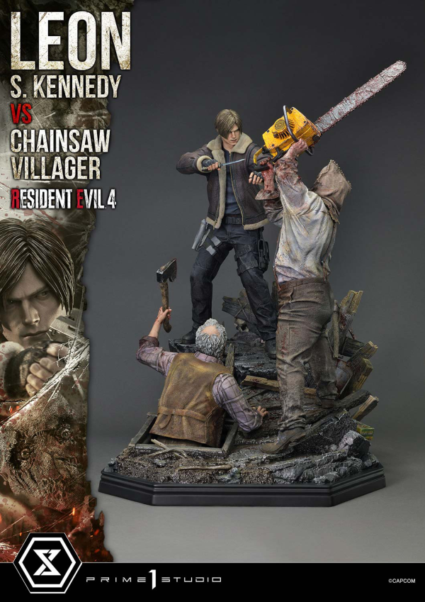 Prime 1 Studio Ultimate Premium Masterline Resident Evil 4 Leon S. Kennedy versus Chainsaw Villager | 4582647120878