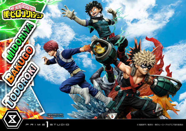 Prime 1 Studio Ultimate Premium Masterline My Hero Academia Midoriya, Bakugo & Todoroki Deluxe Version | 4582535945804