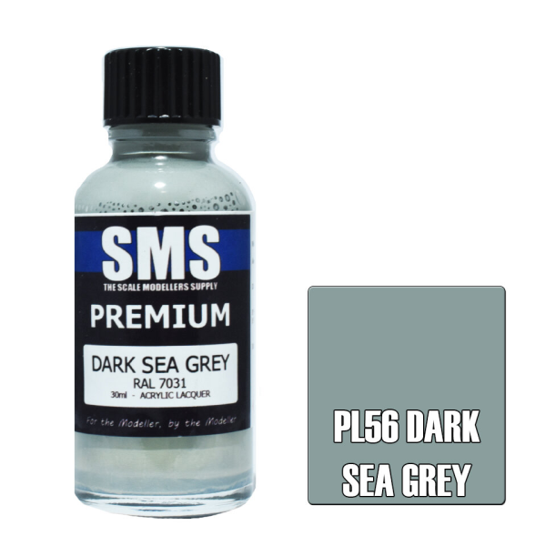 The Scale Modellers Supply (SMS) Premium DARK SEA GREY RAL7031 30ml | 707959821372