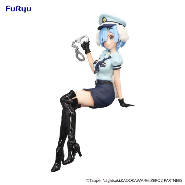 FURYU Corporation Re:ZERO -Starting Life in Another World- Noodle Stopper Figure -Rem Police Officer Cap with Dog Ears- | 4580736405998