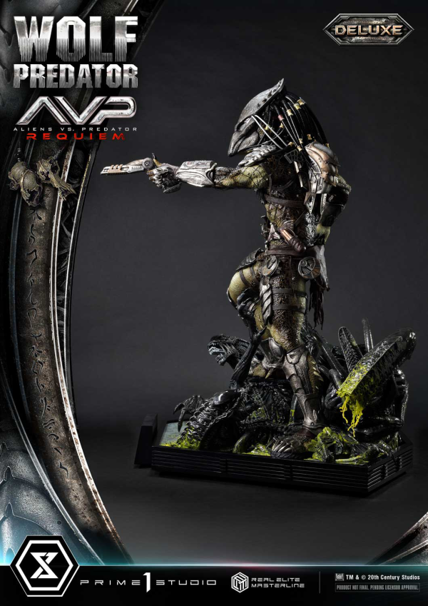Prime 1 Studio Real Elite Masterline Aliens vs. Predator: Requiem Wolf Predator DX Bonus Version | 4582647121646