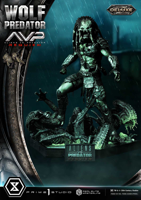 Prime 1 Studio Real Elite Masterline Aliens vs. Predator: Requiem Wolf Predator DX Bonus Version | 4582647121646