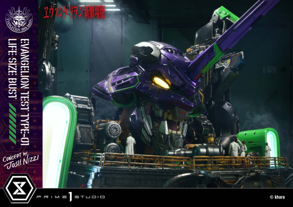 Prime 1 Studio Life Size Bust Evangelion Test Type-01 (Concept By Josh Nizzi) Bonus Version | 4582647121820