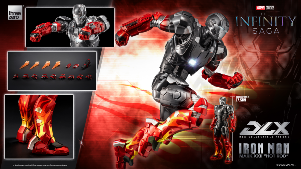 threezero Marvel Studios: The Infinity Saga DLX Iron Man Mark 22 “Hot Rod” | 4895250817104