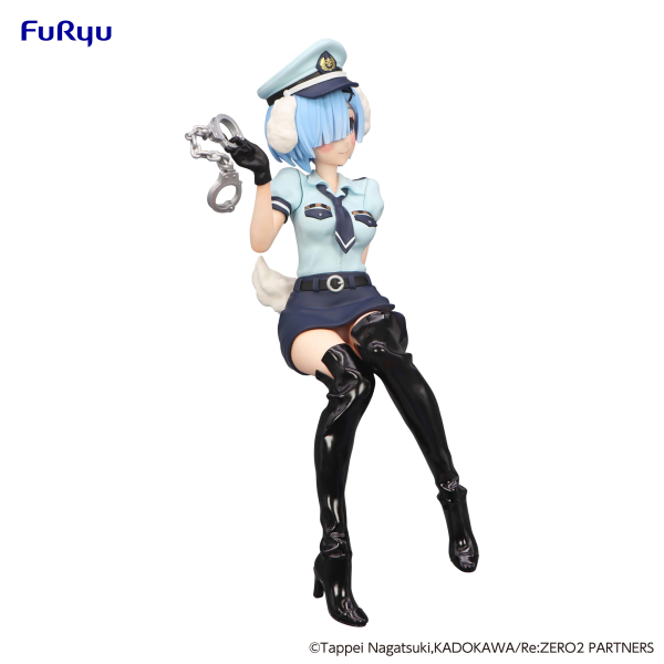 FURYU Corporation Re:ZERO -Starting Life in Another World- Noodle Stopper Figure -Rem Police Officer Cap with Dog Ears- | 4580736405998