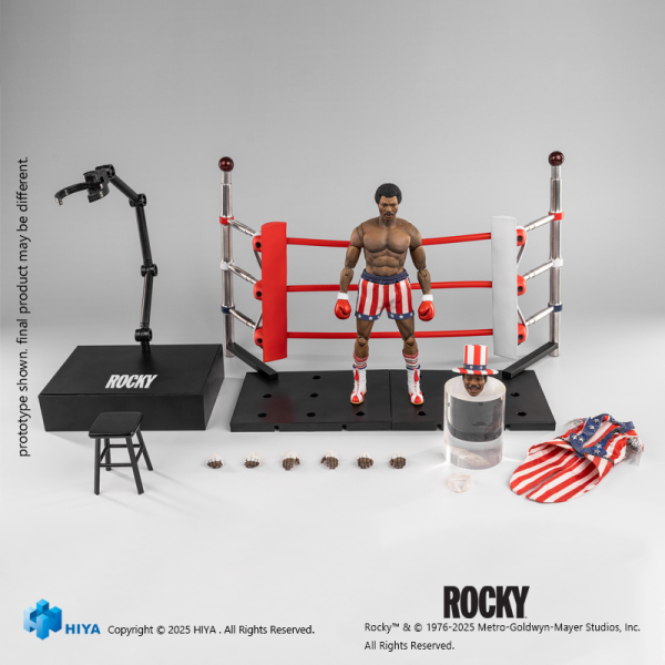 HIYA TOYS Exquisite Super Series 1/12 Scale 6 Inch Rocky I Apollo Action Figure(6957534203794)(6957534203794)