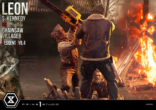 Prime 1 Studio Ultimate Premium Masterline Resident Evil 4 Leon S. Kennedy versus Chainsaw Villager | 4582647120878