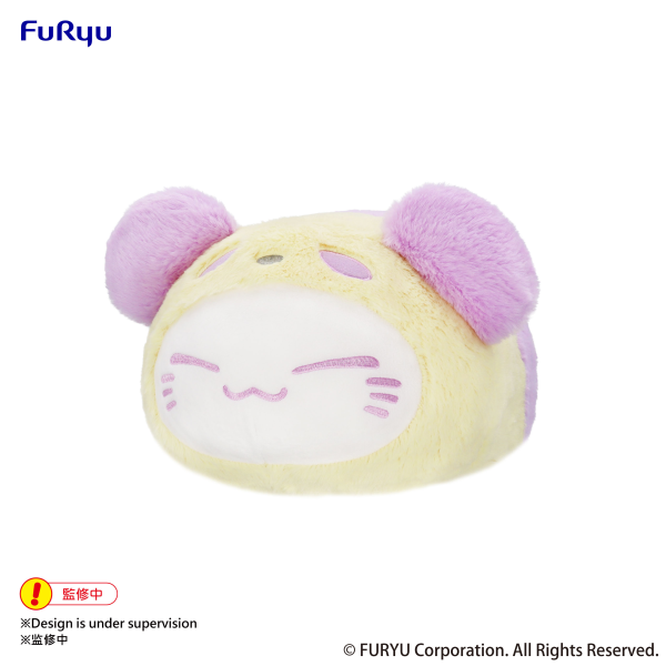 FuRyu Nemuneko Cat Pastel Panda Big Plush Toy -Purple- | 4571623504856