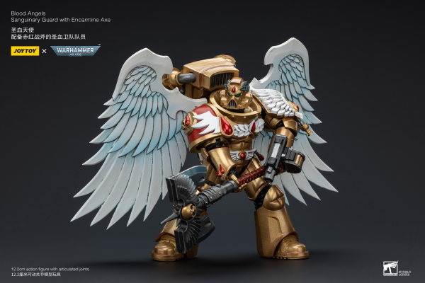 Joy Toy Blood Angels Sanguinary Guard with Encarmine Axe | 6973130376250