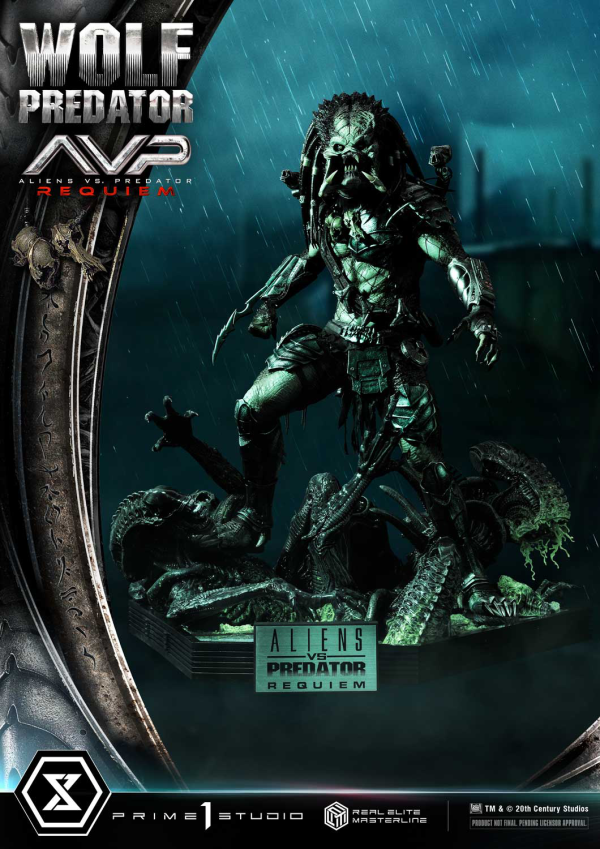 Prime 1 Studio Real Elite Masterline Aliens vs. Predator: Requiem Wolf Predator DX Bonus Version | 4582647121646