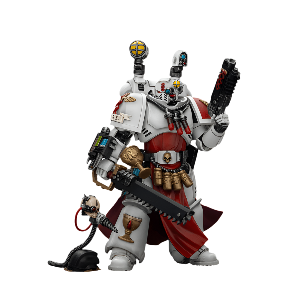 JOYTOY Blood Angels Sanguinary Priest with Heavy bolt pistol, chainsword and narthecium