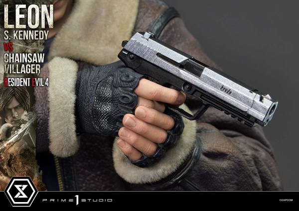 Prime 1 Studio Ultimate Premium Masterline Resident Evil 4 Leon S. Kennedy versus Chainsaw Villager | 4582647120878