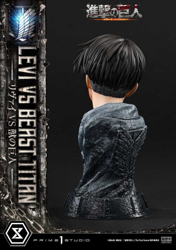 Prime 1 Studio Ultimate Premium Masterline TV animation Attack On Titan Levi versus Beast Titan Bonus Version | 4582647120069