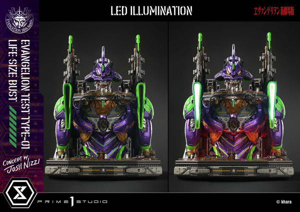 Prime 1 Studio Life Size Bust Evangelion Test Type-01 (Concept By Josh Nizzi) Bonus Version | 4582647121820