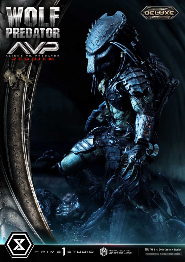 Prime 1 Studio Real Elite Masterline Aliens vs. Predator: Requiem Wolf Predator DX Bonus Version | 4582647121646