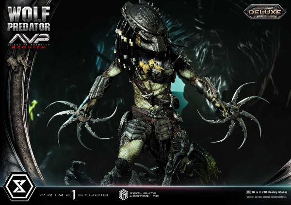 Prime 1 Studio Real Elite Masterline Aliens vs. Predator: Requiem Wolf Predator DX Bonus Version | 4582647121646