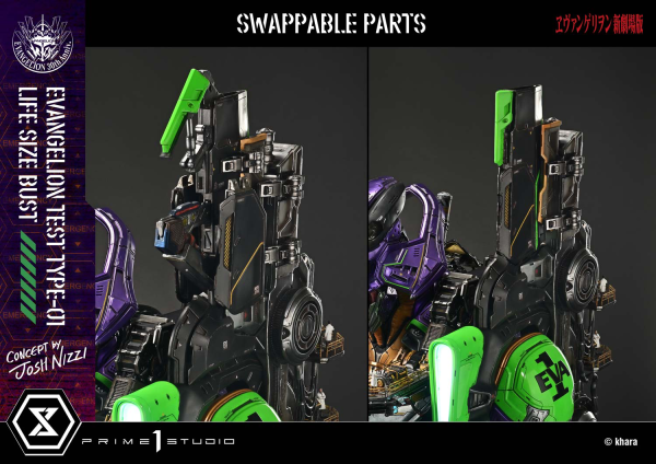 Prime 1 Studio Life Size Bust Evangelion Test Type-01 (Concept By Josh Nizzi) Bonus Version | 4582647121820