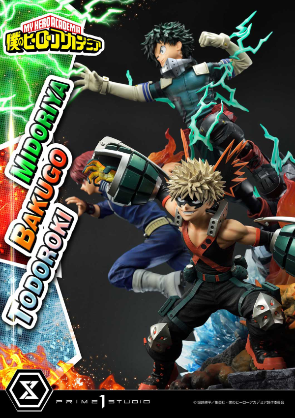 Prime 1 Studio Ultimate Premium Masterline My Hero Academia Midoriya, Bakugo & Todoroki | 4582535945798