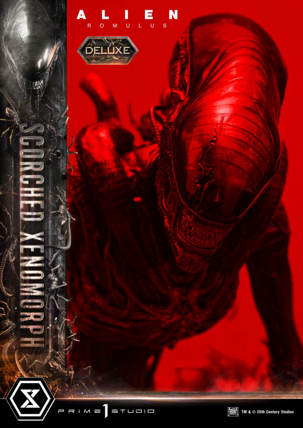 Prime 1 Studio Museum Masterline XL Alien: Romulus Scorched Xenomorph Deluxe Bonus Version | 4582647121875