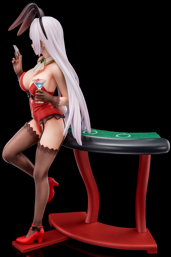 Hakoiri-musume Riselia Ray Crystalia wearing crimson bunny costume with Nip Slip Gimmick System | 4570000500160