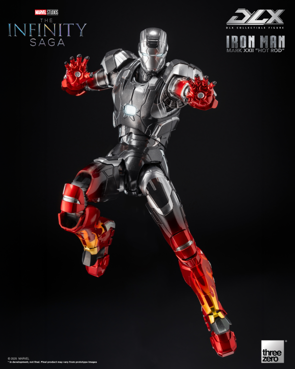 threezero Marvel Studios: The Infinity Saga DLX Iron Man Mark 22 “Hot Rod” | 4895250817104