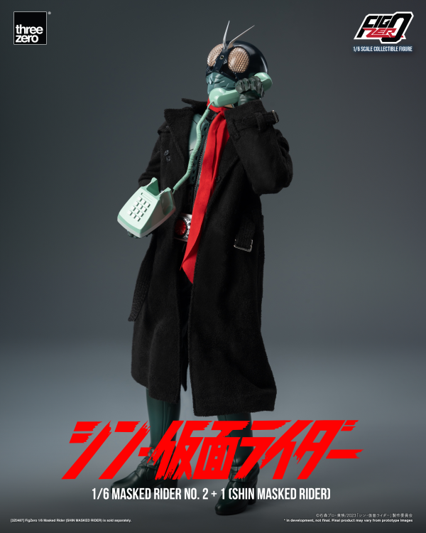 threezero SHIN MASKED RIDER - FigZero 1/6 Masked Rider No.2+1 (SHIN MASKED RIDER) | 4895250812376