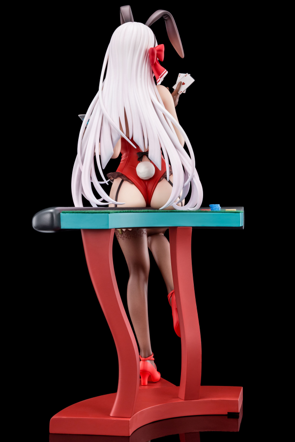 Hakoiri-musume Riselia Ray Crystalia wearing crimson bunny costume with Nip Slip Gimmick System | 4570000500160