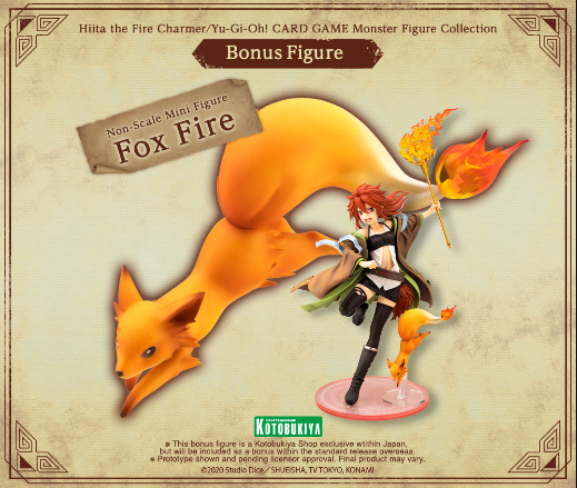 KOTOBUKIYA Hiita the Fire Charmer/Yu-Gi-Oh! CARD GAME Monster Figure Collection w/ BONUS | 4934054048144