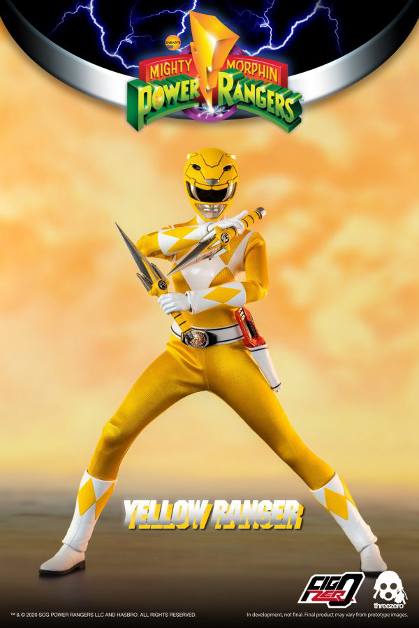 Three Zero Mighty Morphin Power Rangers - FigZero 1/6 Yellow Ranger | 4897056203167