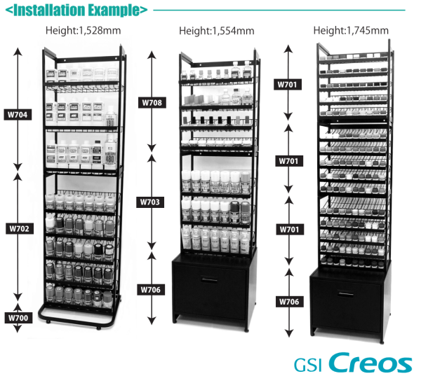 GSI Creos Mini Stand - MR.COLOR & AQ.COLOR (10x5 50 COLORS) | 4973028630992