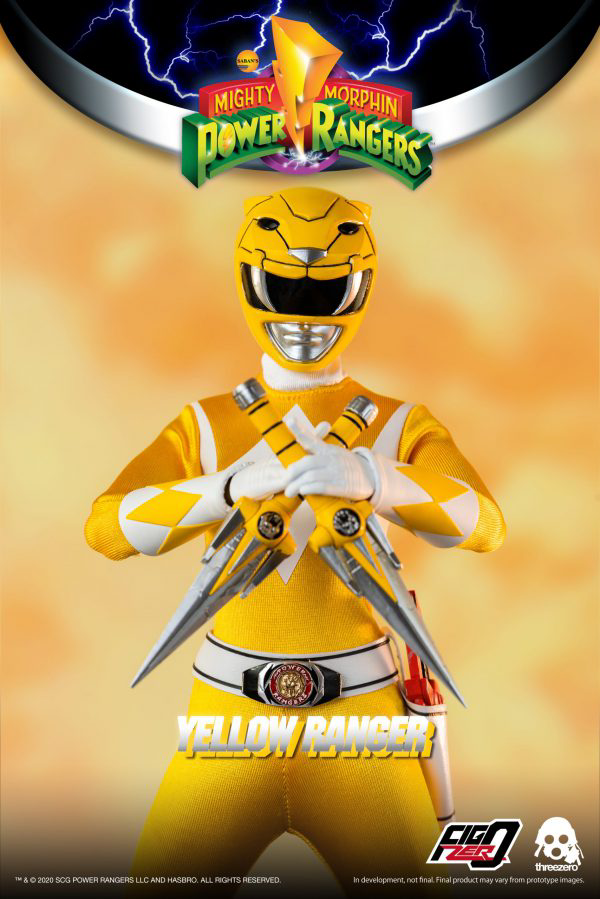 Three Zero Mighty Morphin Power Rangers - FigZero 1/6 Yellow Ranger | 4897056203167