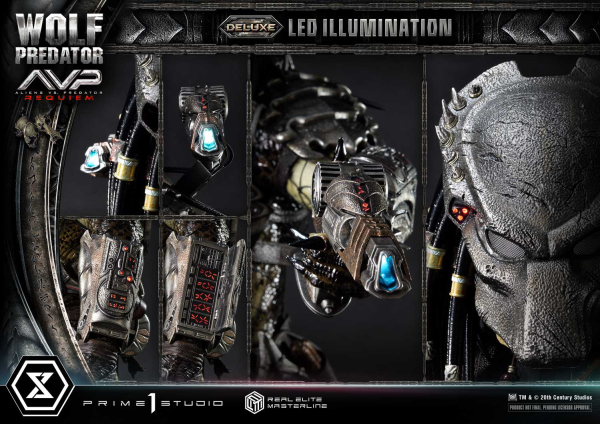 Prime 1 Studio Real Elite Masterline Aliens vs. Predator: Requiem Wolf Predator DX Bonus Version | 4582647121646